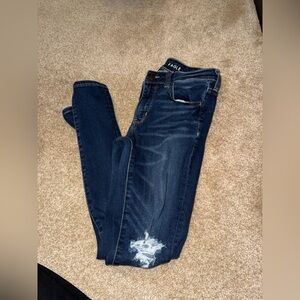 American Eagle Outfitters Dark Blue Skinny Jeans